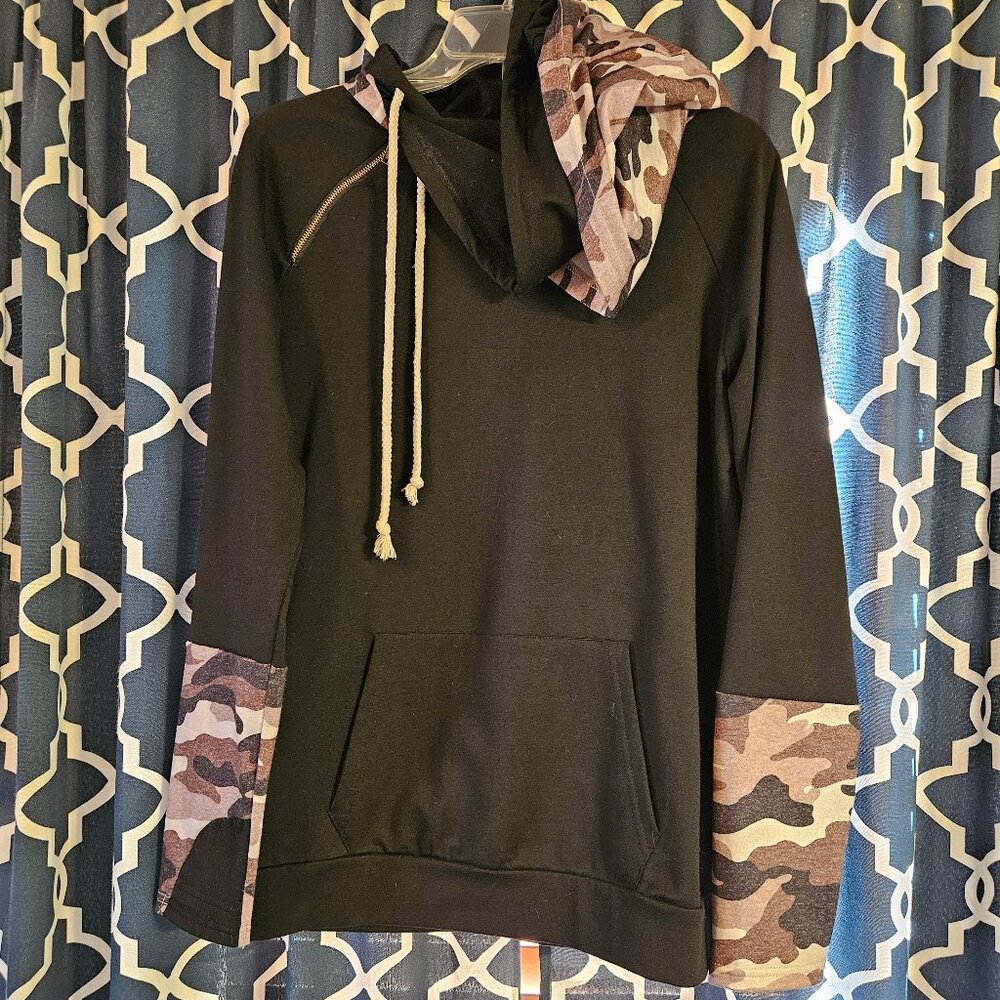 Women's Double Hooded Long Sleeve Lightweight